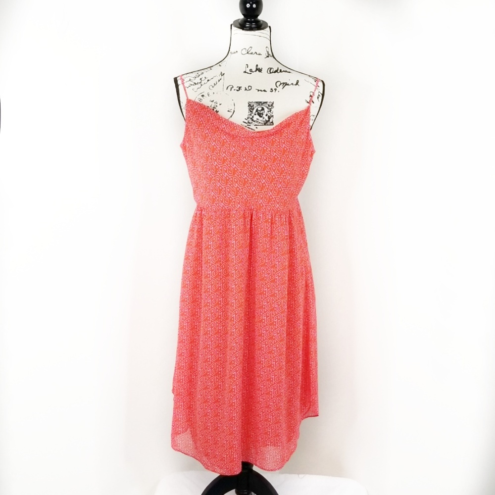 RACHEL ROY ▪ Coral & Lavender Spring Dress, EUC!